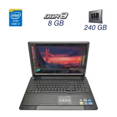Ноутбук Б клас Sony VAIO VPC-F215FX Black / 16" (1920х1080) IPS / Intel Core i7-2630QM (4 (8) ядра по 2.0 - 2.9 GHz) / 8 GB DDR3 / 240 GB SSD / nVidia GeForce GT 540M, 1 GB DDR3, 128-bit / WebCam / DVD-RW / USB 3.0