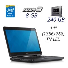 Ноутбук Dell Latitude E5440 / 14" (1366x768) TN LED / Intel Core i5-4310U (2 (4) ядра по 2.0 - 3.0 GHz) / 8 GB DDR3 / 240 GB SSD / WebCam / DVD-RW