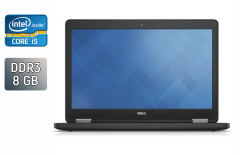 Ноутбук Dell Latitude E5550 / 15.6" (1920x1080) IPS / Intel Core i5-5300U (2 (4) ядра по 2.3 - 2.9 GHz) / 8 GB DDR3 / 240 GB SSD / Intel HD Graphics 5500 / WebCam / Windows 10