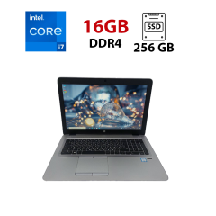 Ноутбук HP EliteBook 850 G4 / 15.6" (1920x1080) IPS / Intel Core i7-7500U (2 (4) ядра по 2.7 - 3.5 GHz) / 16 GB DDR4 / 256 GB SSD / Intel HD Graphics 620 / WebCam