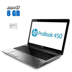 Ноутбук HP ProBook 450 G2 / 15.6" (1366x768) TN / Intel Core i3-4030U (2 (4) ядра по 1.9 GHz) / 8 GB DDR3 / 240 GB SSD / Intel HD Graphics 4400 / WebCam
