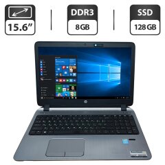 Ноутбук HP ProBook 450 G2 / 15.6" (1366x768) TN / Intel Core i3-5010U (2 (4) ядра по 2.1 GHz) / 8 GB DDR3 / 128 GB SSD / Intel HD Graphics 5500 / WebCam / DVD-ROM