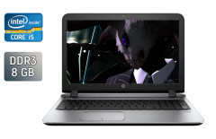 Ноутбук HP ProBook 450 G3 / 15.6" (1366x768) TN / Intel Core i5-6200U (2 (4) ядра по 2.3 - 2.8 GHz) / 8 GB DDR3 / 240 GB SSD / Intel HD Graphics 520 / WebCam / Fingerprint / Windows 10