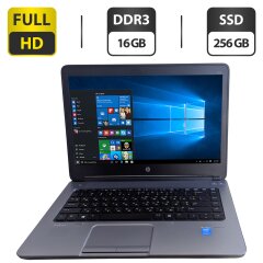 Ноутбук HP ProBook 640 G1 / 14" (1920x1080) TN / Intel Core i7-4702MQ (4 (8) ядра по 2.2 - 3.2 GHz) / 16 GB DDR3 / 256 GB SSD / Intel HD Graphic 4600 / WebCam / DVD-ROM