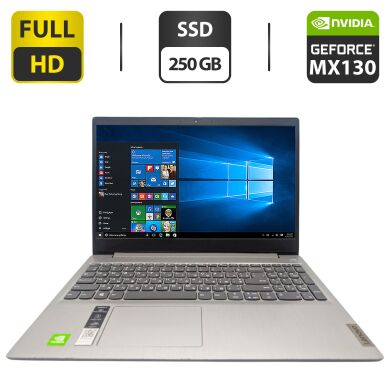 Ноутбук Lenovo IdeaPad 3 15IM / 15.6" (1920x1080) IPS / Intel Pentium Gold 6405U (2 (4) ядра по 4.1 GHz) / 8 GB DDR4 / 250 GB SSD / nVidia GeForce MX130, 2 GB GDDR5, 64-bit / WebCam