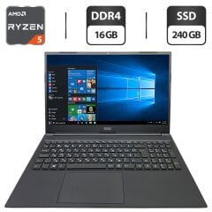 Ноутбук Stone Pro-R PR45A / 15.6" (1920x1080) TN / AMD Ryzen 5 4500U (6 ядер по 2.3 - 4.0 GHz) / 16 GB DDR4 / 240 GB SSD / AMD Radeon RX Vega 6 Graphics / WebCam