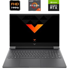 Новый игровой ноутбук HP Victus 16-s0016nw (9R871EA) / 16.1" (1920x1080) IPS / AMD Ryzen 7 7840HS (8 (16) ядра по 3.8 - 5.1 GHz) / 16 GB DDR5 / 512 GB SSD / nVidia GeForce RTX 4050, 6 GB GDDR6, 96-bit / WebCam