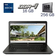 Робоча станція HP ZBook 17 G3 / 17.3" (1920x1080) IPS / Intel Xeon E3-1535M v5 (4 (8) ядра по 2.9 - 3.8 GHz) / 16 GB DDR4 / 256 GB SSD / nVidia Quadro M5000M, 8 GB GDDR5, 256-bit / WebCam