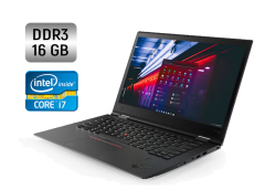 Ультрабук-трансформер Lenovo ThinkPad X1 Yoga / 14" (1920x1080) IPS Touch / Intel Core i7-6600U (2 (4) ядра по 2.6 - 3.4 GHz) / 16 GB DDR3 / 256 GB SSD / Intel HD Graphics 520 / WebCam / Fingerprint + Бездротова мишка