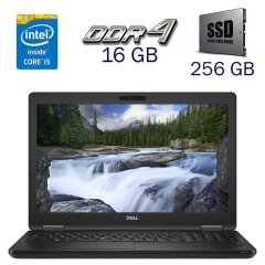 Ультрабук Б-клас Dell Latitude 5590 / 15.6" (1920x1080) IPS / Intel Core i5-8350U (4 (8) ядра по 1.7 - 3.6 GHz) / 16 GB DDR4 / 256 GB SSD / Intel UHD Graphics 620 / WebCam + Бездротова мишка