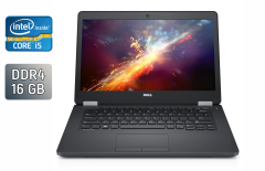 Ультрабук Б-клас Dell Latitude E5470 / 14" (1366x768) TN / Intel Core i5-6440HQ (4 ядра по 2.6 - 3.5 GHz) / 16 GB DDR4 / 256 GB SSD / Intel HD Graphics 530 / WebCam / SIM / HDMI