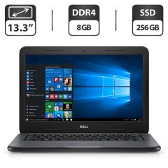 Ультрабук Dell Latitude 3300 / 13.3" (1366x768) TN / Intel Core i5-8250U (4 (8) ядра по 1.6 - 3.4 GHz) / 8 GB DDR4 / 256 GB SSD/ Intel HD Graphics 620 / WebCam / HDMI / АКБ NEW