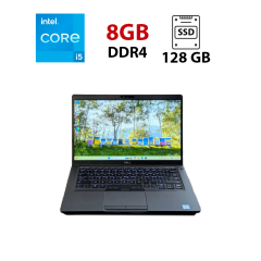 Ультрабук Dell Latitude 5400 / 14" (1920x1080) IPS / Intel Core i5-8365U (4 (8) ядра по 1.6 - 4.1 GHz) / 8 GB DDR4 / 128 GB SSD / Intel UHD Graphics 620 / WebCam