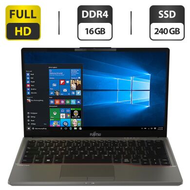 Ультрабук Fujitsu LifeBook U7312 / 13.3" (1920x1080) IPS / Intel Core i5-1235U (10 (12) ядер по 3.3 - 4.4 GHz) / 16 GB DDR4 / 240 GB SSD / Intel Iris Xe Graphics / WebCam Ультрабук Fujitsu LifeBook U7312 / 13.3" (1920x1080) IPS / Intel Core i5-1235U (10 (12) ядер по 3.3 - 4.4 GHz) / 16 GB DDR4 / 240 GB SSD / Intel Iris Xe Graphics / WebCam