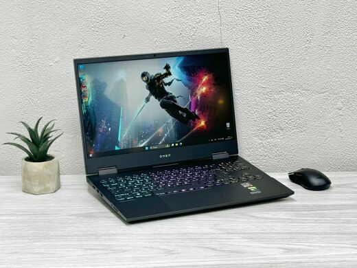Ігровий ноутбук HP Omen 15-en0013ua / 15.6" (1920x1080) IPS / AMD Ryzen 7 4800H (8 (16) ядер по 2.9 - 4.2 GHz) / 16 GB DDR4 / 512 GB SSD M.2 / nVidia GeForce GTX 1650 Ti, 4 GB GDDR6, 128-bit / WebCam / Win 11 Home