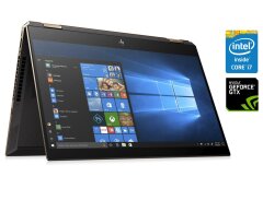 Игровой ноутбук-трансформер HP Spectre x360 15t-df000 / 15.6" (3840x2160) IPS Touch / Intel Core i7-8750H (6 (12) ядер по 2.2 - 4.1 GHz) / 16 GB DDR4 / 2000 GB SSD / nVidia GeForce GTX 1050 Ti, 4 GB GDDR5, 128-bit / WebCam / Win 10 Pro