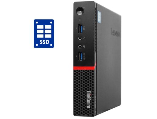 Неттоп Б-клас Lenovo ThinkCentre M700 Tiny USFF / Intel Core i3-6100T (2 (4) ядра по 3.2 GHz) / 4 GB DDR4 / 128 GB SSD M.2 / Intel HD Graphics 530 / Блок живлення в комплекті + USB-флешка 64 GB Неттоп Б-клас Lenovo ThinkCentre M700 Tiny USFF / Intel Core i3-6100T (2 (4) ядра по 3.2 GHz) / 4 GB DDR4 / 128 GB SSD M.2 / Intel HD Graphics 530 / Блок живлення в комплекті + USB-флешка 64 GB