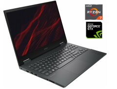 Ігровий ноутбук HP Omen 15-en0013ua / 15.6" (1920x1080) IPS / AMD Ryzen 7 4800H (8 (16) ядер по 2.9 - 4.2 GHz) / 16 GB DDR4 / 512 GB SSD M.2 / nVidia GeForce GTX 1650 Ti, 4 GB GDDR6, 128-bit / WebCam / Win 11 Home