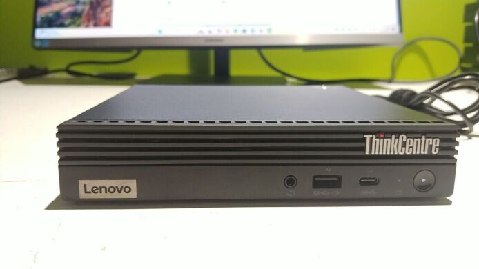 Неттоп Lenovo Thinkcentre m75q Gen2 USFF /AMD Ryzen 5 4650GE (6 (12) ядер по 3.3 - 4.2 GHz) / 16 GB DDR4 / 512 GB SSD / AMD RX Vega 7 / USB 3.1 / Wi-Fi / Блок живлення в комплекті