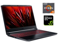 Новый игровой ноутбук Acer Nitro 5 AN515-45 / 15.6" (1920x1080) IPS / AMD Ryzen 5 5600H (6 (12) ядер по 3.0 - 4.2 GHz) / 16 GB DDR4 / 512 GB SSD / nVidia GeForce GTX 1650, 4 GB GDDR6, 128-bit / WebCam 