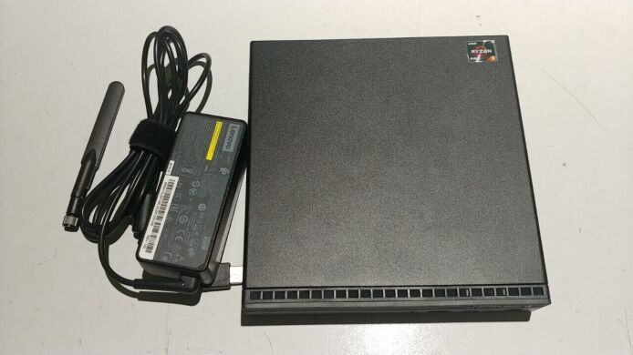 Неттоп Lenovo Thinkcentre m75q Gen2 USFF /AMD Ryzen 5 4650GE (6 (12) ядер по 3.3 - 4.2 GHz) / 16 GB DDR4 / 512 GB SSD / AMD RX Vega 7 / USB 3.1 / Wi-Fi / Блок живлення в комплекті