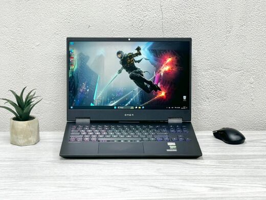 Ігровий ноутбук HP Omen 15-en0013ua / 15.6" (1920x1080) IPS / AMD Ryzen 7 4800H (8 (16) ядер по 2.9 - 4.2 GHz) / 16 GB DDR4 / 512 GB SSD M.2 / nVidia GeForce GTX 1650 Ti, 4 GB GDDR6, 128-bit / WebCam / Win 11 Home