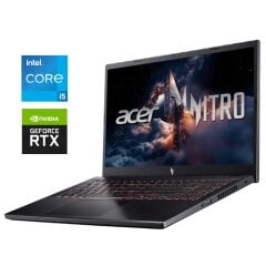 Новый игровой ноутбук Acer Nitro V15 ANV15-52 / 15.6" (1920x1080) IPS / Intel Core i5-13420H (8 (12) ядер по 2.1 - 4.6 GHz) / 16 GB DDR5 / 512 GB SSD M.2 / nVidia GeForce RTX 5050, 8 GB GDDR7, 128-bit / WebCam / Win 11 Home