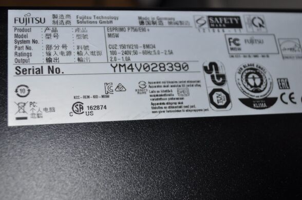 Комп'ютер Fujitsu Esprimo P756 E90 Tower / Intel Core i5-6500 (4 ядра по 3.2 - 3.6 GHz) / 16 GB DDR4 / 240 GB SSD / nVidia GeForce GTX 745, 2 GB GDDR3, 128-bit / DVD-ROM / Windows 11 Pro