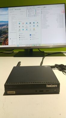Неттоп Lenovo Thinkcentre m75q Gen2 USFF /AMD Ryzen 5 4650GE (6 (12) ядер по 3.3 - 4.2 GHz) / 16 GB DDR4 / 512 GB SSD / AMD RX Vega 7 / USB 3.1 / Wi-Fi / Блок живлення в комплекті