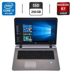 Ноутбук HP ProBook 470 G3 / 17.3" (1600x900) TN / Intel Core i7-6500U (2 (4) ядра по 2.5 - 3.1 GHz) / 8 GB DDR3 / 256 GB SSD / AMD Radeon R7 M340, 2 GB GDDR3, 64-bit / WebCam / DVD-ROM