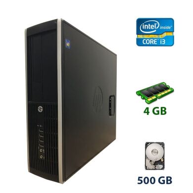 Компьютер HP Compaq 6200 SFF / Intel Core i3-2100 (2 (4) ядра по 3.1 GHz) / 4 GB DDR3 / 500 GB HDD