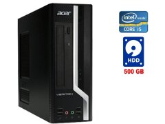ПК Acer Veriton X2611G SFF / Intel Core i5-2400S (4 ядра по 2.5 - 3.3 GHz) / 8 GB DDR3 / 500 GB HDD / Intel HD Graphics 2000 / DVD-RW