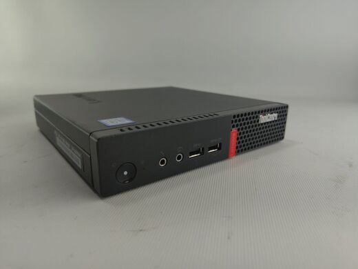 Комплект ПК: неттоп Lenovo ThinkCentre M710q Tiny USFF / Intel Core i5-7400T (4 ядра по 2.4 - 3.0 GHz) / 8 GB DDR4 / 240 GB SSD / Intel HD Graphics 630 / VGA / Блок живлення + Монітор 24" (1920x1080) TN / Різні бренди