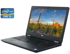 Ноутбук Б-клас Dell Latitude E5570 / 15.6" (1366x768) TN / Intel Core i5-6440HQ (4 ядра по 2.6 - 3.5 GHz) / 8 GB DDR4 / 240 GB SSD / Intel HD Graphics 530 / WebCam / Win 10 Pro