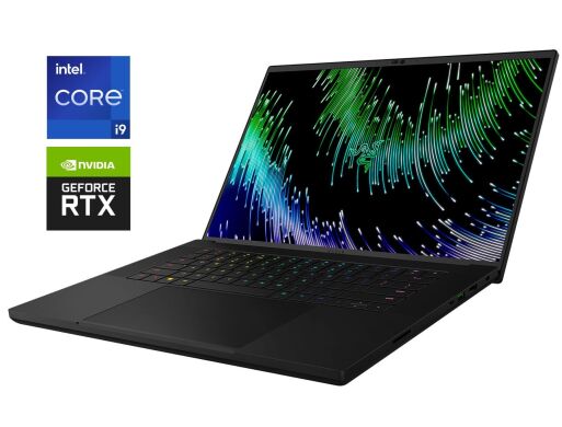 Ігровий ноутбук Razer Blade 16 RZ09-0483 / 16" (2560x1600) MiniLED / Intel Core i9-13950HX (24 (32) ядра по 2.2 - 5.5 GHz) / 32 GB DDR5 / 2000 GB SSD NVMe / nVidia GeForce RTX 4090, 16 GB GDDR6, 256-bit / WebCam