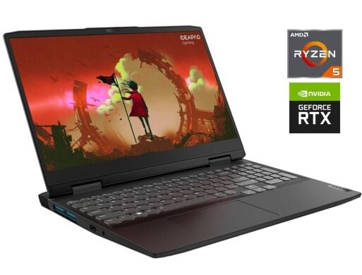 Ігровий ноутбук Б-клас Lenovo IdeaPad Gaming 3 15ARH7 / 15.6" (1920x1080) IPS / AMD Ryzen 5 6600H (6 (12) ядер по 3.3 - 4.5 GHz) / 8 GB DDR5 / 256 GB SSD / nVidia GeForce RTX 3050, 4 GB GDDR6, 128-bit
