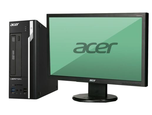 Комплект ПК: Acer Veriton X2632G SFF / Intel Сore i3-4160 (2 (4) ядра по 3.5 GHz) / 8 GB DDR3 / 500 GB HDD / Intel HD Graphics 4600 / DVD-RW + Монитор Acer V223HQL / 22" (1920x1080) TN / 1x DVI, 1x VGA / VESA 100x100 Комплект ПК: Acer Veriton X2632G SFF / Intel Сore i3-4160 (2 (4) ядра по 3.5 GHz) / 8 GB DDR3 / 500 GB HDD / Intel HD Graphics 4600 / DVD-RW + Монитор Acer V223HQL / 22" (1920x1080) TN / 1x DVI, 1x VGA / VESA 100x100