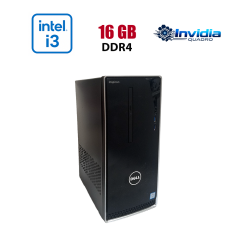 Игровой ПК Dell Inspirion 3668 Tower / Intel Core i3-7100 (2 (4) ядра по 3.9 GHz) / 16 GB DDR4 / 512 GB SSD / nVidia Quadro M2000, 4 GB GDDR5, 128-bit / Wi-Fi+Bluetooth / DVD / Win 10 Home Lic