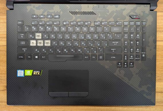 Игровой ноутбук Б-класс Asus ROG Strix GL704G / 17.3" (1920x1080) IPS / Intel Core i7-8750H (6 (12) ядер по 2.2 - 4.1 GHz) / 16 GB DDR4 / 512 GB SSD + 256 GB SSD / nVidia GeForce RTX 2070, 8 GB GDDR6, 256-bit / HDMI / Windows 10 Игровой ноутбук Б-класс Asus ROG Strix GL704G / 17.3" (1920x1080) IPS / Intel Core i7-8750H (6 (12) ядер по 2.2 - 4.1 GHz) / 16 GB DDR4 / 512 GB SSD + 256 GB SSD / nVidia GeForce RTX 2070, 8 GB GDDR6, 256-bit / HDMI / Windows 10