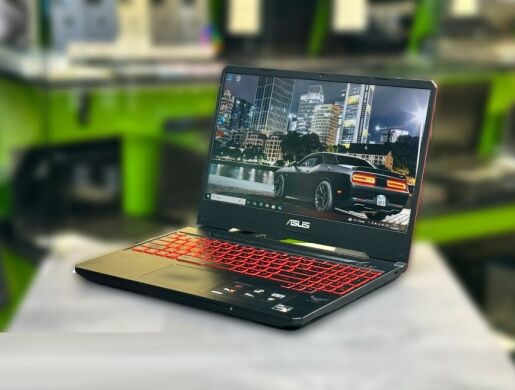 Игровой ноутбук Б-класс Asus TUF Gaming FX505DY / 15.6" (1920x1080) IPS / AMD Ryzen 5 3550H (4 (8) ядра по 2.1 - 3.7 GHz) / 32 GB DDR4 / 256 GB SSD + 1000 GB HDD / AMD Radeon RX 560X, 4 GB GDDR5, 128-bit / WebCam / Win 10 Pro