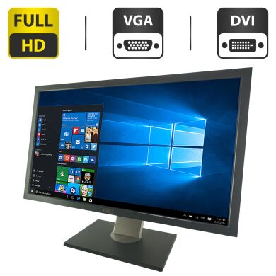 МонІтор Dell Professional P2411H / 24" (1920x1080) TN / VGA, DVI / Кабель живлення МонІтор Dell Professional P2411H / 24" (1920x1080) TN / VGA, DVI / Кабель живлення