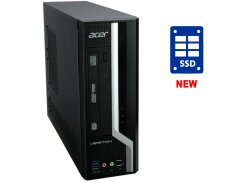 ПК Acer Veriton X2630G SFF / Intel Сore i3-4340 (2 (4) ядра по 3.6 GHz) / 8 GB DDR3 / 120 GB SSD / Intel HD Graphics 4600 / DVD-RW / Win 7