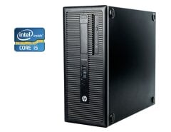 ПК Б-класс HP ProDesk 600 G1 Tower / Intel Core i5-4460 (4 ядра по 3.2 - 3.4 GHz) / 16 GB DDR3 / 120 GB SSD + 500 GB HDD / Intel HD Graphics 4600 / DVD-RW + USB-флешка 64 GB