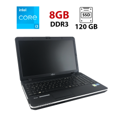 Ноутбук Fujitsu LifeBook A512 / 15.6" (1366x768) TN / Intel Core i3-3110M (2 (4) ядра по 2.4 GHz) / 8 GB DDR3 / 120 GB SSD / Intel HD Graphics 4000 / No WebCam
