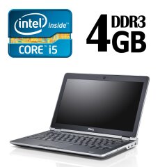 Dell latitude E6230 / 12' / Intel Core i5-3340M ( 2(4) ядра по 2.7GHz) / 4 GB DDR3 / 320 GB HDD / Intel HD Graphics 4000 