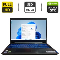 Игровой ноутбук Б-класс Lenovo IdeaPad L340 / 15.6" (1920x1080) TN / Intel Core i5-9300H (4 (8) ядра по 2.4 - 3.1 GHz) / 8 GB DDR4 / 500 GB SSD / nVidia GeForce GTX 1050, 2 GB GDDR5, 128-bit / WebCam / HDMI