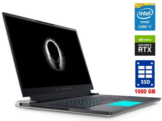 Игровой ноутбук Dell Alienware X15 R1 / 15.6" (2560x1440) IPS / Intel Core i7-11800H (8 (16) ядер по 2.3 - 4.6 GHz) / 16 GB DDR4 / 1000 GB SSD / nVidia GeForce RTX 3070, 8 GB GDDR6, 256-bit / WebCam / USB 3.2 / HDMI