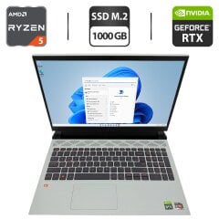 Игровой ноутбук Dell G15 5525 / 15.6" (1920x1080) IPS / AMD Ryzen 5 6600H (6 (12) ядер по 3.3 - 4.5 GHz) / 16 GB DDR5 / 1000 GB SSD M.2 / nVidia GeForce RTX 3050, 4 GB GDDR6, 128-bit / WebCam
