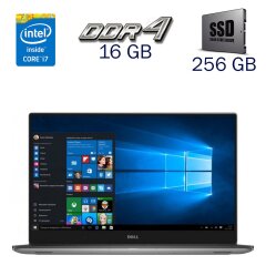 Игровой ноутбук Dell XPS 9560 / 15.6" (1920x1080) IPS / Intel Core i7-7700HQ (4 (8) ядра по 2.8 - 3.8 GHz) / 16 GB DRR4 / 256 GB SSD / nVidia GeForce GTX 1050, 4 GB GDDR5, 128-bit / WebCam