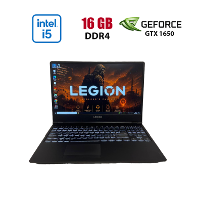 Игровой ноутбук Lenovo Legion Y540-15IRH / 15.6" (1920x1080) IPS / Intel Core i5-9300H (4 (8) ядра по 2.4 - 4.1 GHz) / 16 GB DDR4 / 128 GB SSD + 1000 GB HDD / nVidia GeForce GTX 1650, 4 GB GDDR6, 128-bit / HDMI Игровой ноутбук Lenovo Legion Y540-15IRH / 15.6" (1920x1080) IPS / Intel Core i5-9300H (4 (8) ядра по 2.4 - 4.1 GHz) / 16 GB DDR4 / 128 GB SSD + 1000 GB HDD / nVidia GeForce GTX 1650, 4 GB GDDR6, 128-bit / HDMI